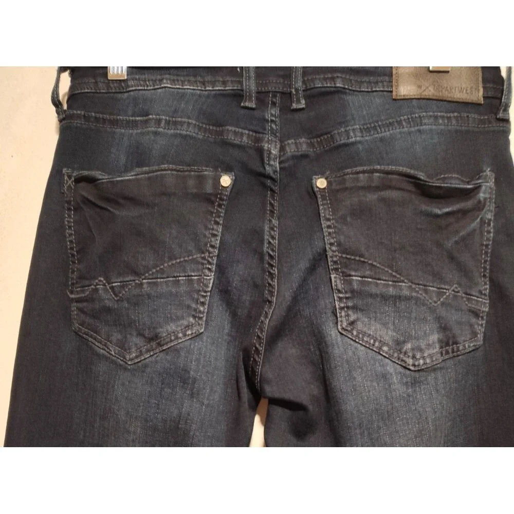 DepartWest Trooper Men Dark Blue Jeans Size 32W/32R Denim Straight leg Low rise